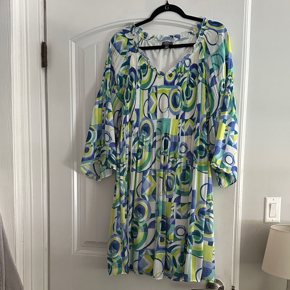 Ninety Multicolor Geometric Dress